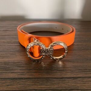 NEW Orange Belt with Gold Buckle